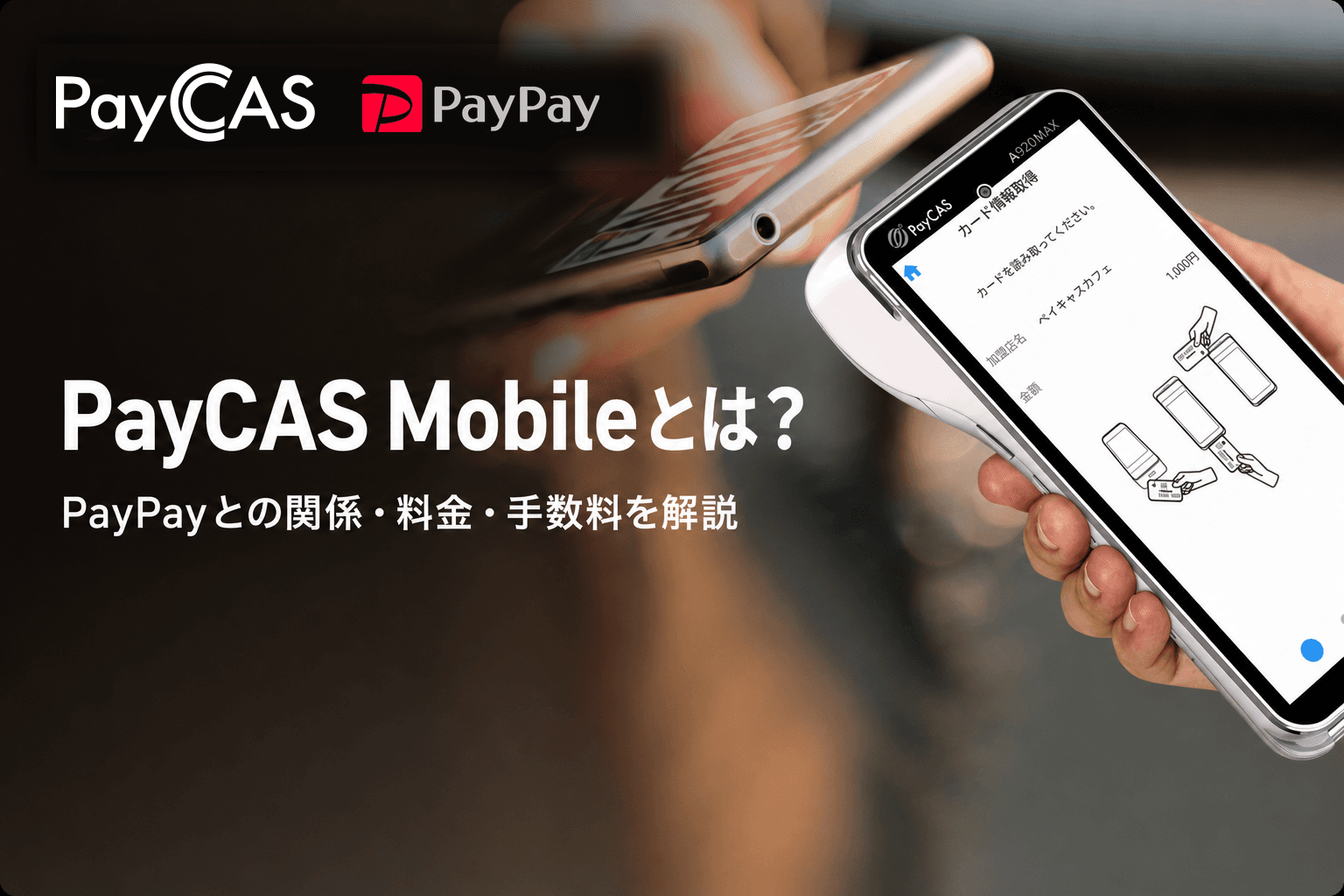 PayCAS Mobileの料金・手数料・対応決済を解説する記事画像