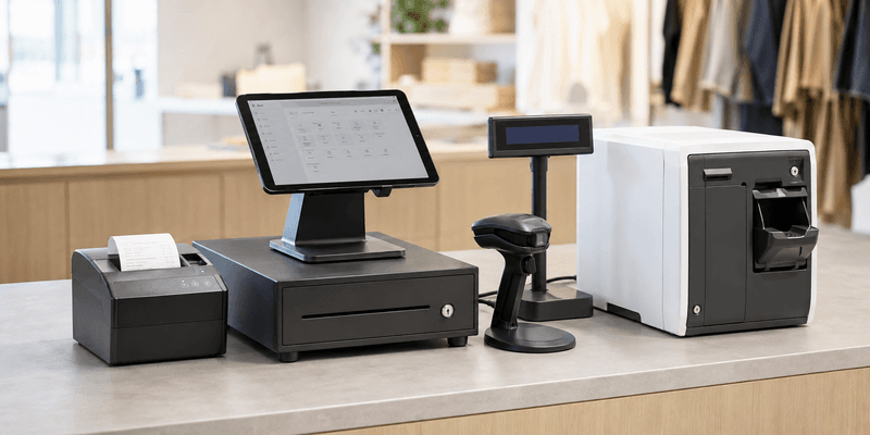 POS＋で使用できるレジ周辺機器の構成例