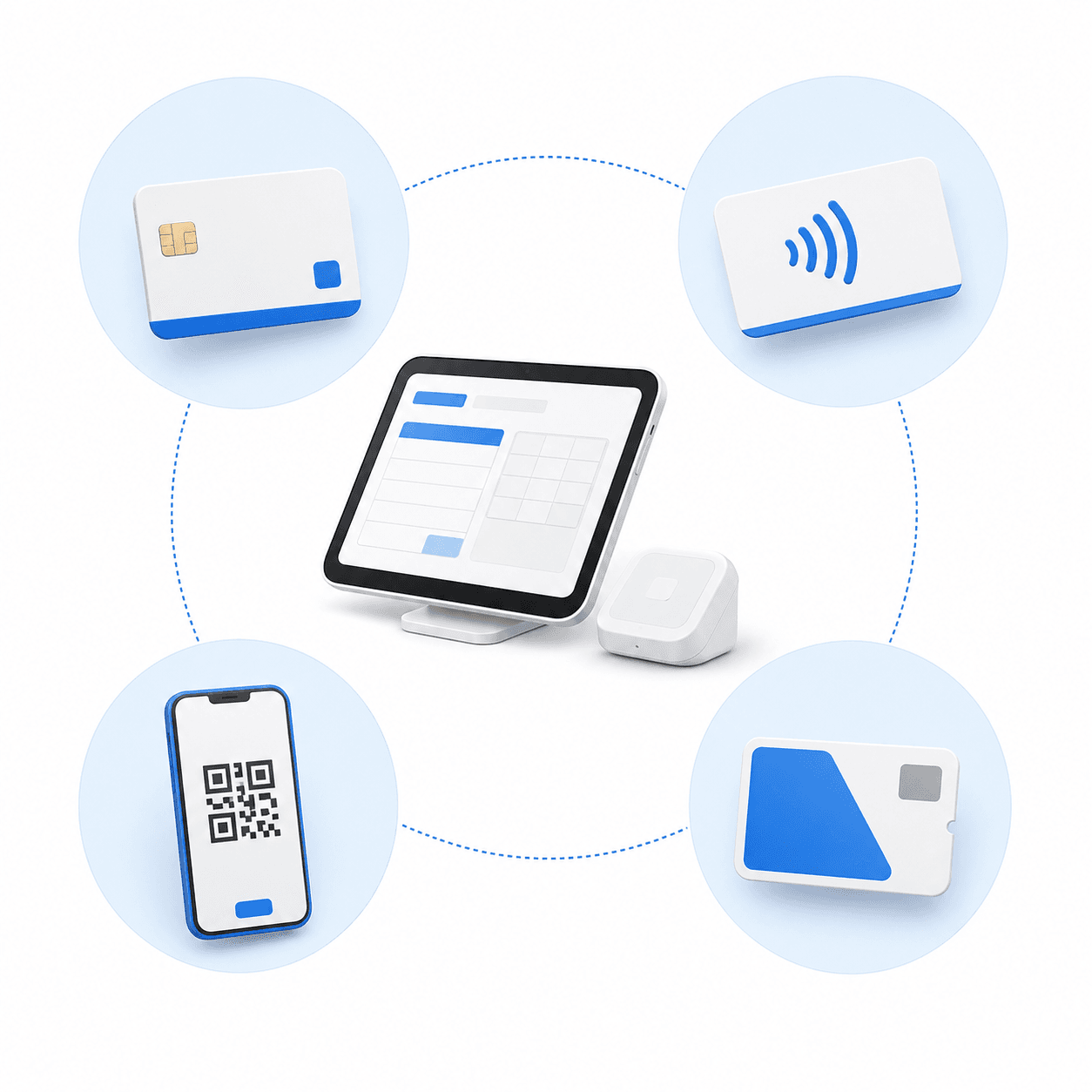 Squareで対応できるカード・QRコード・電子マネーの決済方法
